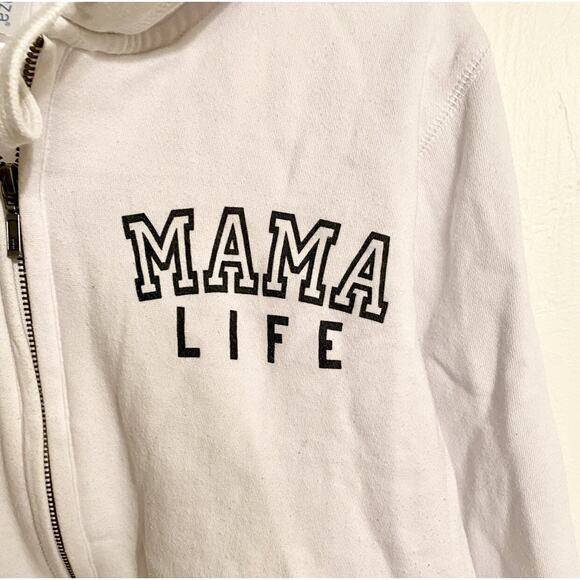 Mama Life Half Zip Hoodie Size L - Picture 3 of 5